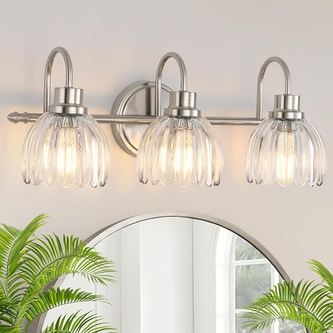 Bathroom Light Fixtures, Brushed Nickel Vanity Lights by BringBrightnesstoYourLife