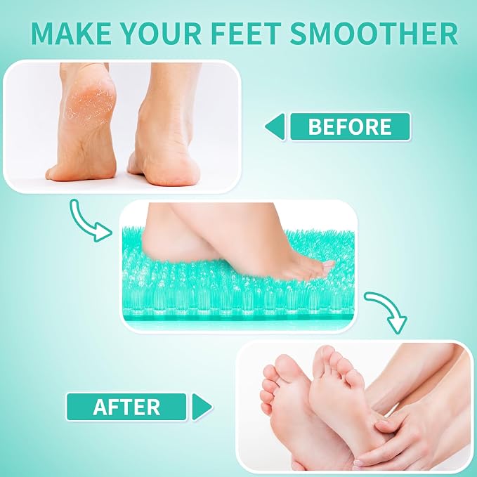 Yolife Shower Foot Scrubber Mat, Anti-Slip Bath Mat - Image 4