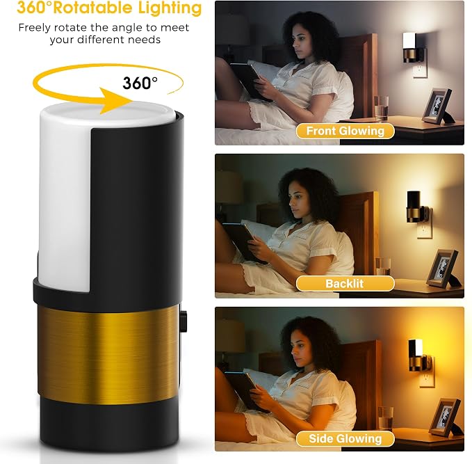L LOHAS LED Night Lights Plug into Wall, Plug in Night Light, Soft White/Cool - Image 4