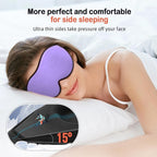 LitBear Sleep Mask for Side Sleeper Women Men, Eye Mask for Sleeping Light - Image 2