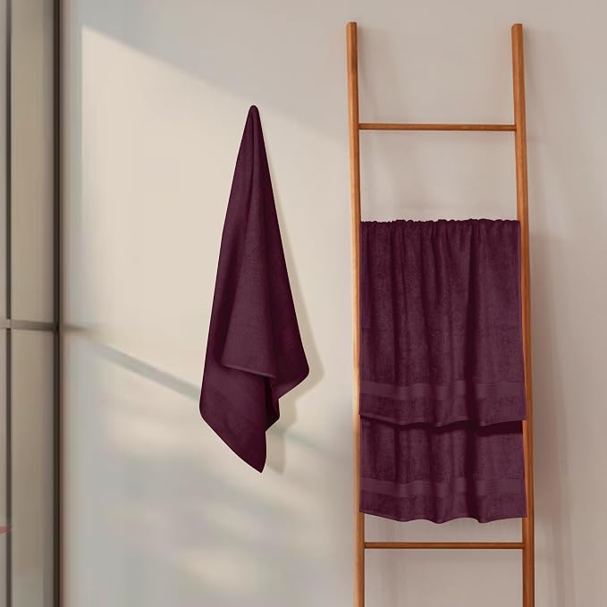 GLAMBURG Premium Cotton 4 Pack Bath Towel Set - Image 4