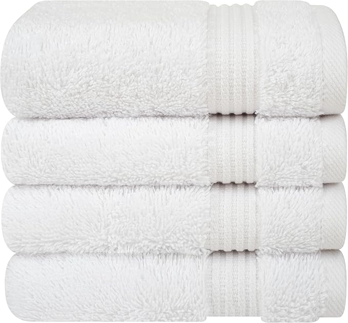 Cotton Paradise 100% Cotton Turkish Washcloth Set by UNITEDHOMETEXTILE