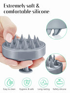 HEETA Scalp Massager Hair Growth, Soft Silicone Scalp Scrubber Shampoo Brush - Image 3