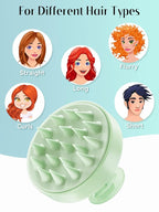 HEETA Scalp Massager Hair Growth, Soft Silicone Scalp Scrubber Shampoo Brush - Image 6