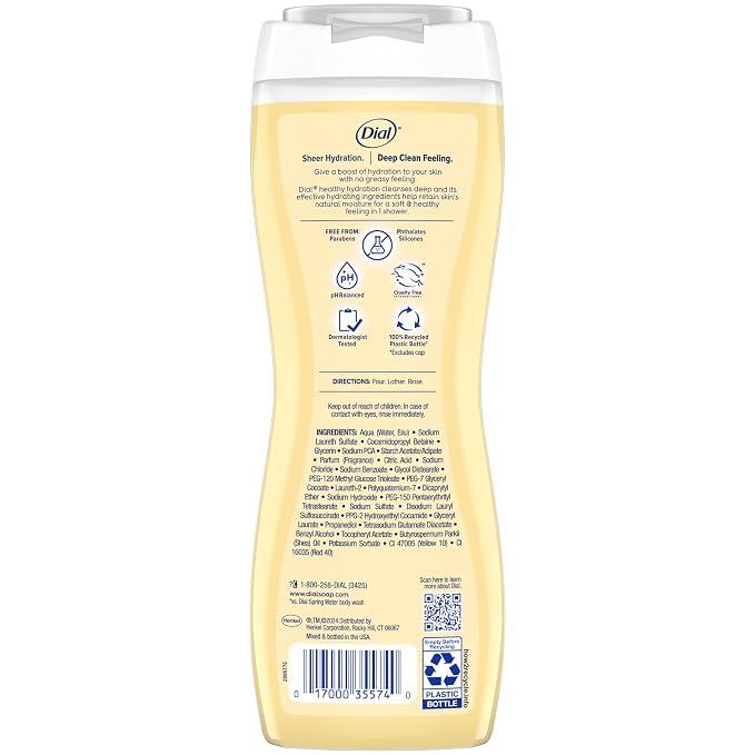 Dial Body Wash, Healthy Hydration, Shea Butter Extract + Vitamin E, 16 fl oz - Image 6