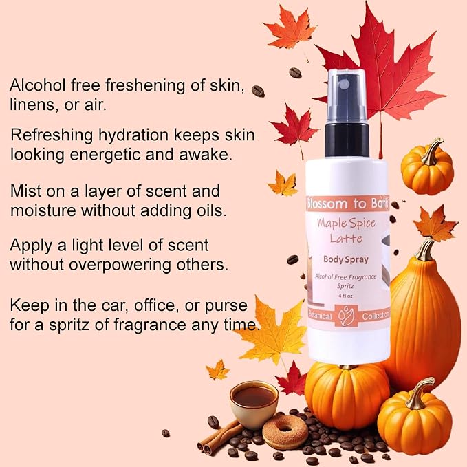 Blossom to Bath Maple Spice Latte Body Spray - Image 3