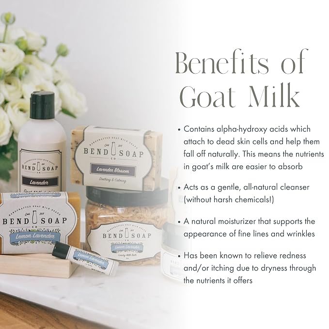 Bend Soap Company Milk Bath, 100% Natural Ingredients, Gentle Cleanser - Image 4