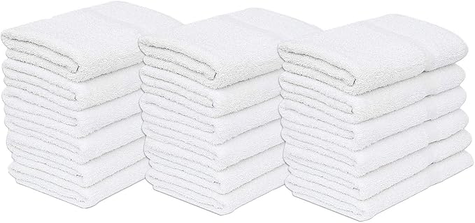 GOLD TEXTILES 120 White Economy Bath Towels Bulk Cotton Blend - Image 7