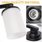L LOHAS LED Black Bathroom Light Fixtures, 3-Light Vanity Light Over Mirror - Image 4