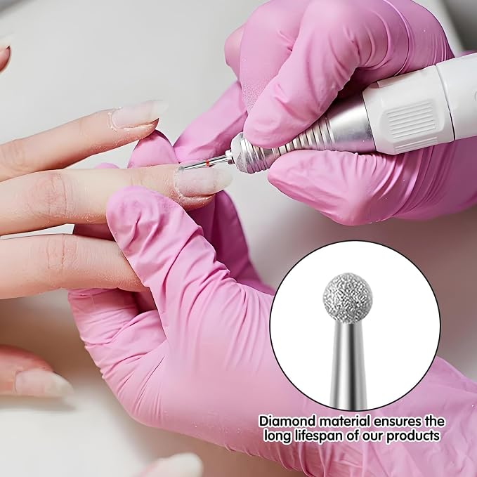 30Pcs Pedicure Care Diamond Nail Drill Bits, Professional Safety Cuticle Nail - Image 5