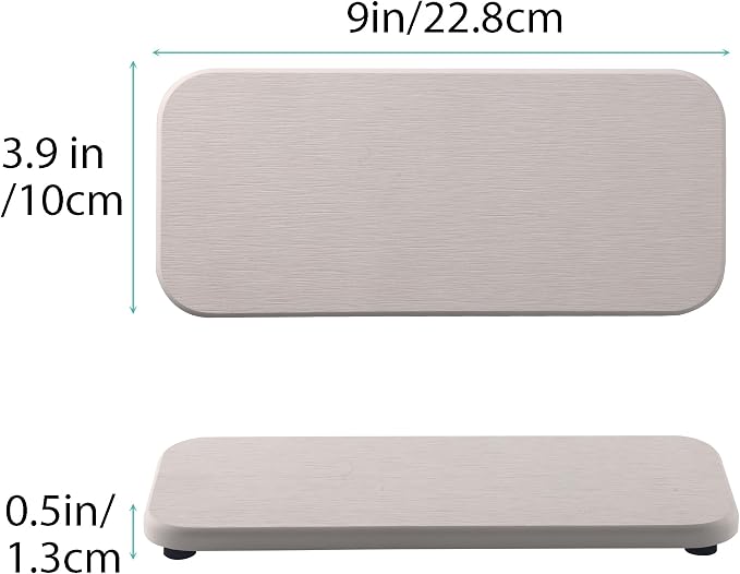 NiuYichee 2 Pcs Water Absorbing Stone Trays, Kitchen/Bathroom Sink Soap Dish - Image 3