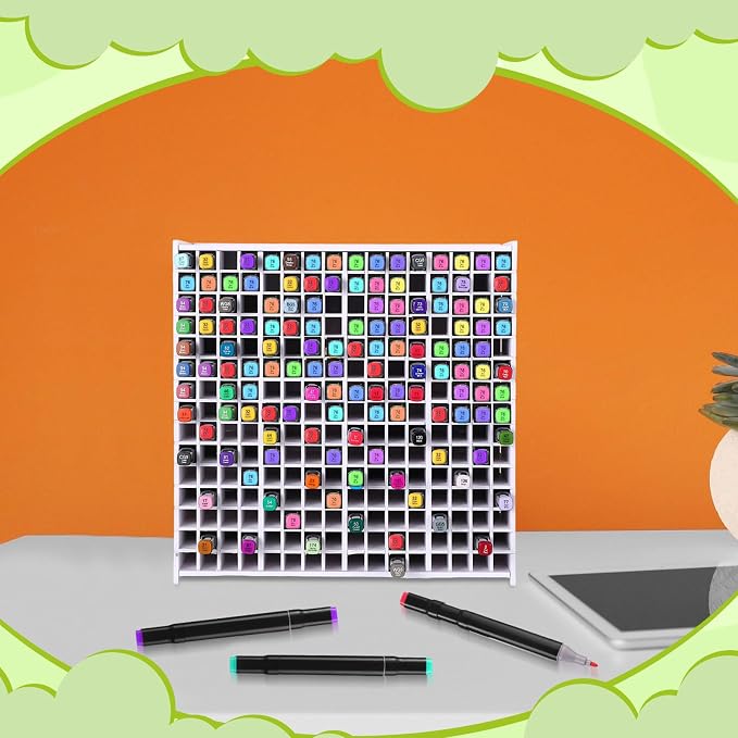 2 Pack Marker Storage Organizer, 480 Slots Total Art Supply Holder - Image 6