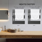 Verida Towel Warmer Rack, Support Hardwired and Plug-in, Wall-Mounted Electric - Image 9