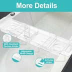 Expandable Bathtub Tray Caddy, Foldable Bath Table Trays, Bathtub & Bathroom - Image 5