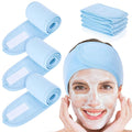 Whaline Spa Facial Headband Head Wrap Terry Cloth Headband 4 Counts Stretch by Whaline