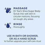 Dr Teal's Shea Sugar Body Scrub, Daytime/Nighttime - Image 5