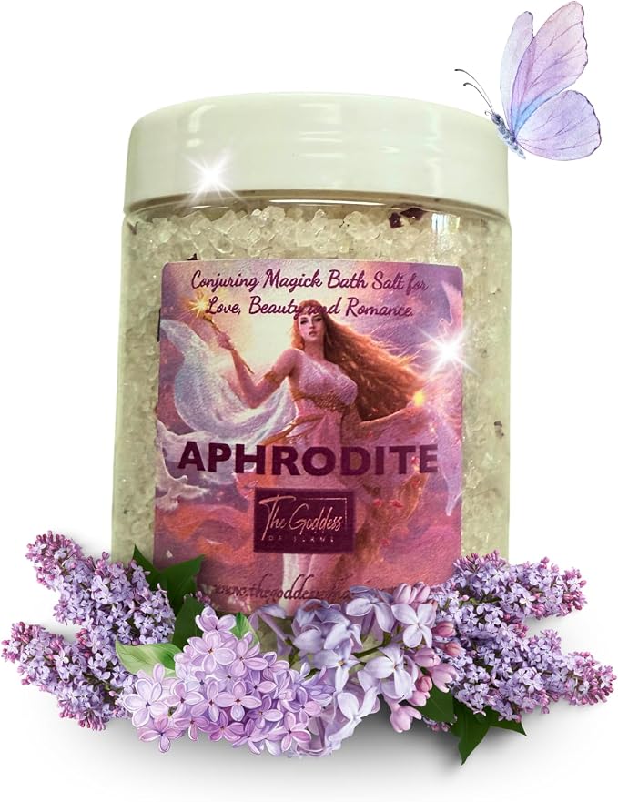 Aphrodite Bath Salts – 12 oz Dead Sea Salt Bath Soak by TheGoddessofFlame