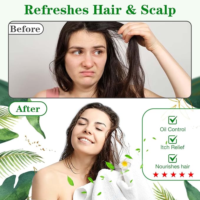 Shampoo Caps No Rinse, 12 Pack Waterless Shampoo Caps - Image 3