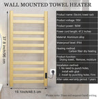 Verida Towel Warmer Rack, Heated Towel Rack - Image 7