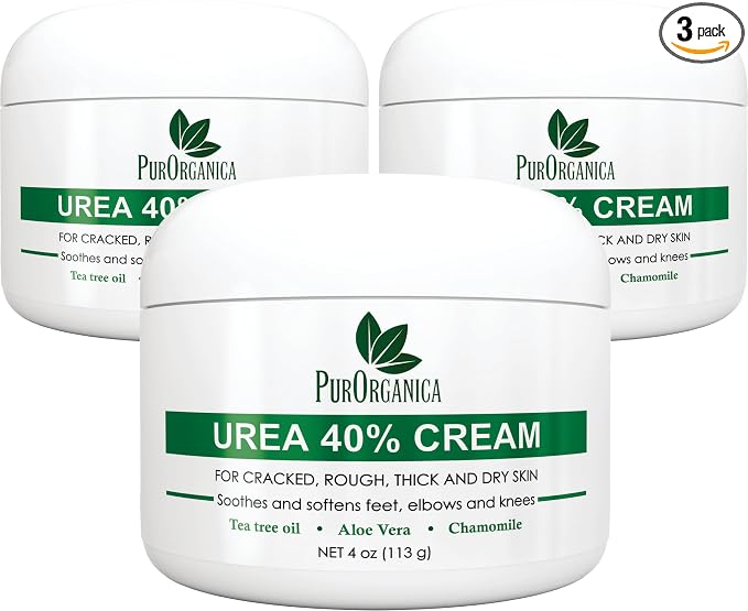 PurOrganica Urea Cream 40% – Made in USA, Maximum Strength Foot Cream by PurOrganica