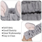 YISSION 4PCS Spa Headband cat/bear/Snail/Bunny Ears Head Band - Image 6