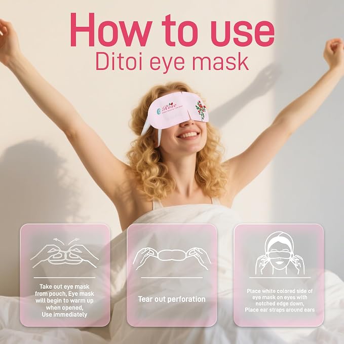 Ditoi Steam Eye Mask, Heated Eye Mask - Image 9