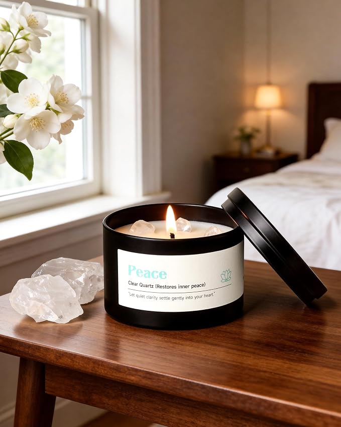 AOOVOO Crystal Calm Candles Set - Image 6