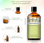 PHATOIL 100ML Lemongrass Essential Oil, 3.38FL.OZ Essential Oils - Image 5