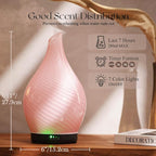 Porseme 280ml Essential Oil Diffuser Glass Color Changing Aroma Air Diffusers - Image 3