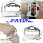 4 in 1 Stainless Steel Muscle Scraper Tool Set, Gua Sha Massage Scraper - Image 5