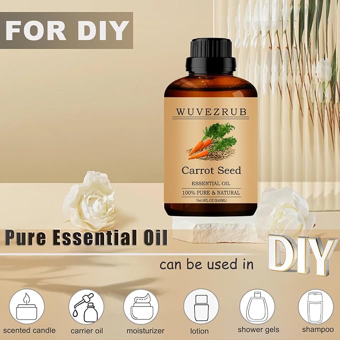 Carrot Seed Essential Oils, 240ML 100% Pure and Natural Essential Oil - Image 3