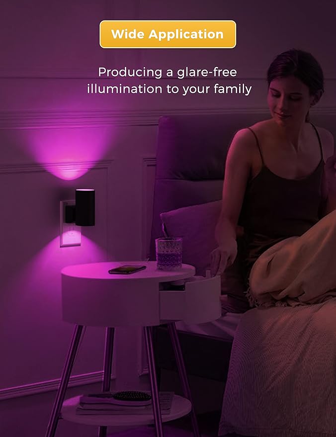 L LOHAS LED Night Light, Night Lights Plug into Wall, Color Changing Nightlight - Image 5