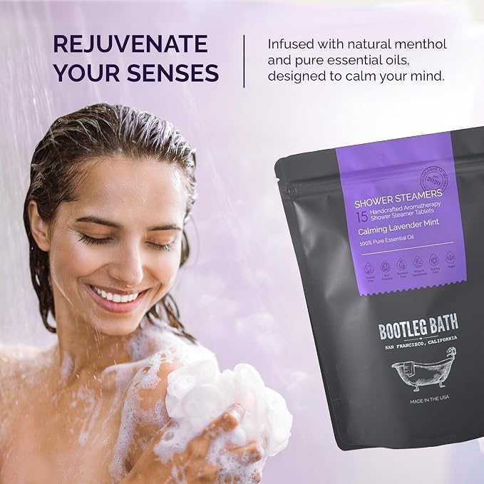 Shower Steamers Aromatherapy Lavender 15 Pack, 100% Pure Essential Oil - Image 2