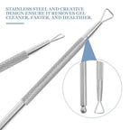 Beavorty 4 Pcs Cuticle Pusher Tool triangle cuticle peeler scraper nail cuticle - Image 3