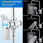 Ryamen Upgraded Dual Shower Heads Combo, 10 inch Filtered Shower Head - Image 2