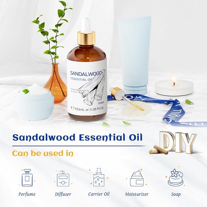 HIQILI Sandalwood Essential Oils, Long-Lasting Scent - Image 5