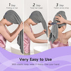 Extra Large Microfiber Hair Towel - Image 5