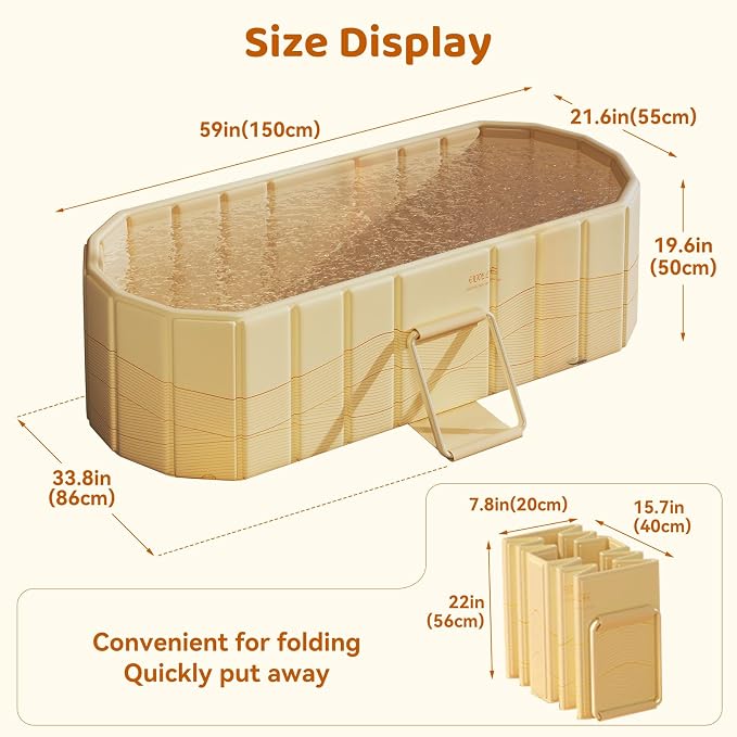 Portable Foldable Bathtub, Freestanding Bathtub No Installation, Bathroom SPA - Image 2