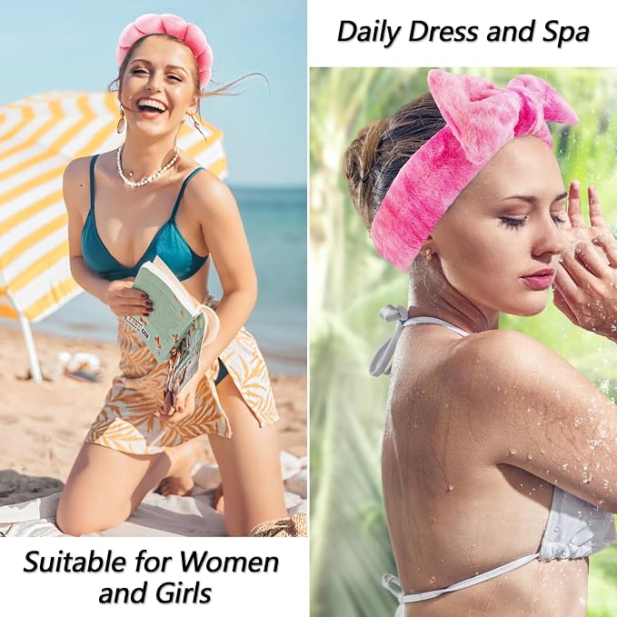 VELSCRUN Spa Headband, Makeup Face Wash Skincare Headbands, Stuff - Image 5