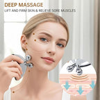Stainless Steel Gua Sha Facial Tools, 3D Butterfly Facial Roller - Image 3