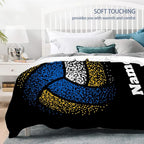 Custom Volleyball Blanket, Personalized Sport Throw - Image 6