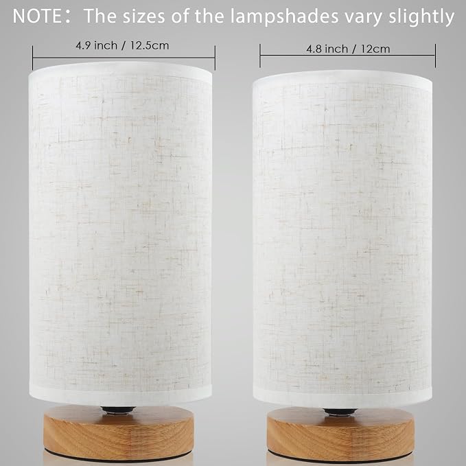 Minimalist Bedside Table Lamps for Bedrooms Set of 2, 3 Color Temperature - Image 9