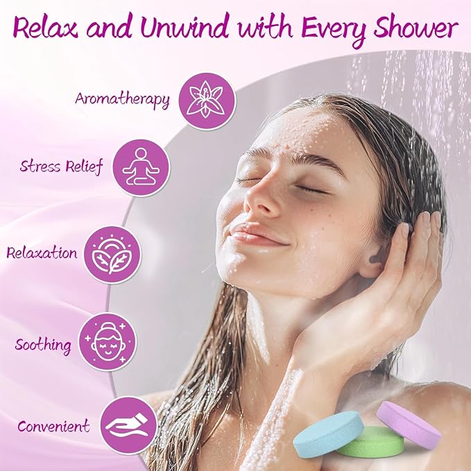 Shower Steamers Aromatherapy 8 Pack –Natural Essential Oil Shower Bombs - Image 4