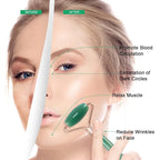 Jade Roller for Face, Facial Roller Massager Skin Care Tool, Gua Sha Facial - Image 3