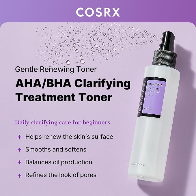 COSRX AHA/BHA Treatment Toner 5.07 fl.oz/ 150ml, Facial Exfoliating Spray - Image 2