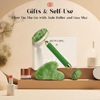Rena Chris Gua Sha and Face Roller Set: Anti-Breakage Jade Roller - Image 6