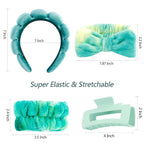 VELSCRUN Spa Headband, Makeup Face Wash Skincare Headbands, Stuff - Image 6