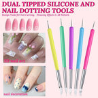 Nail Stand For Press On With Nail Art Brushes Nail Holder For Painting Practice - Image 4
