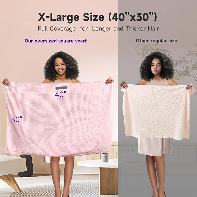 Umisleep Extra Large Microfiber Hair Towel - Image 5
