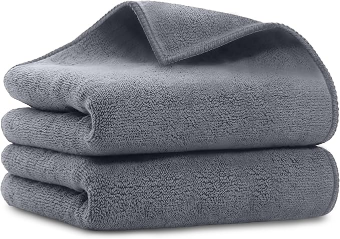 UNIMADE Salon Towels 2 Pack, Super Soft Microfiber Gym Towels, Highly Absorbent by Unimade